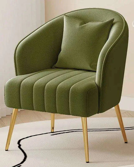 Chic Cream Velvet Lounge Armchair