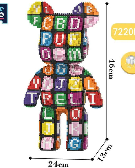 Adorable Bear Cub Building Block Set with Easy Storage - Inspire Creativity and Learning