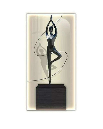 Contemporary Crystal-Embellished LED Wall Light - Artistic Home Illumination Decor