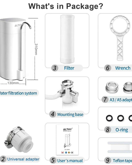 Premium Ultrafiltration Countertop Water Filter System