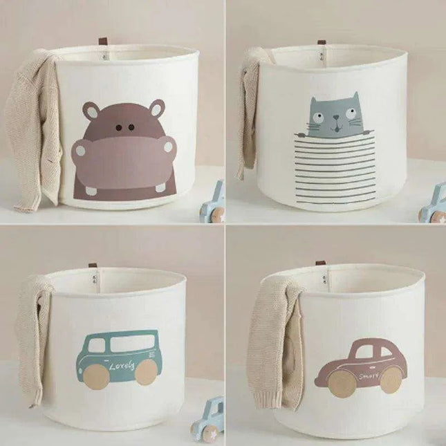 Chic Eco-Friendly Ivory Felt Organizer Basket - Stylish Home Storage Solution