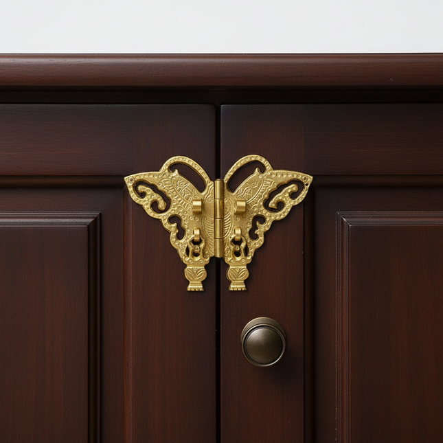 Solid Brass Butterfly Cabinet Pulls — Classic Vintage Hardware Cabinet Knobs & Handles vintage-brass-cabinet-door-handles-classic-butterfly-design-pulls-for-wardrobe-vintage-furniture-decorative-hardware Hardware & Fixtures › Cabinet Hardware › Cabinet Pulls & Handles
