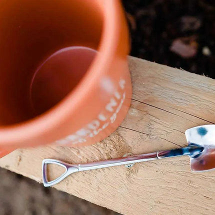 Garden Guardian Mug - Adorable Flower Pot Design with Shovel Spoon for Plant Lovers