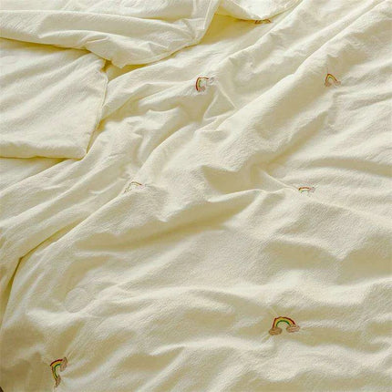 Innovative Breathable Summer Quilt - Double Layer Cooling Design, Lightweight & Washable