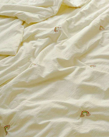 Innovative Breathable Summer Quilt - Double Layer Cooling Design, Lightweight & Washable