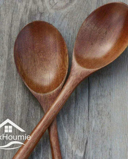 6-Piece Sustainable Bamboo Kitchen Utensil Set with Tree Paint Finish