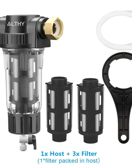 Whole House Water Filtration System with Stainless Steel Mesh - Low Maintenance Solution by ALTHY AL-PRE1