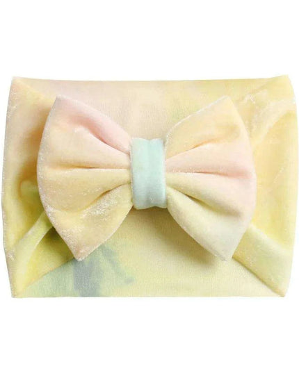 Vibrant Sunshine Sparkle Hair Bow & Headband Set: Customizable DIY Accessories for Stylish Kids - Choose from 13 Colors