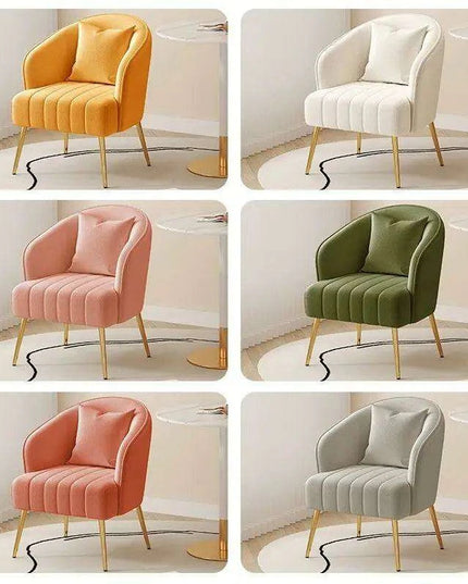 Chic Cream Velvet Lounge Armchair
