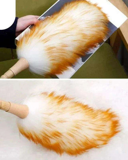 Eco-Friendly Bamboo Wool Duster - 50cm Anti-Static Cleaning Tool for Home and Furniture