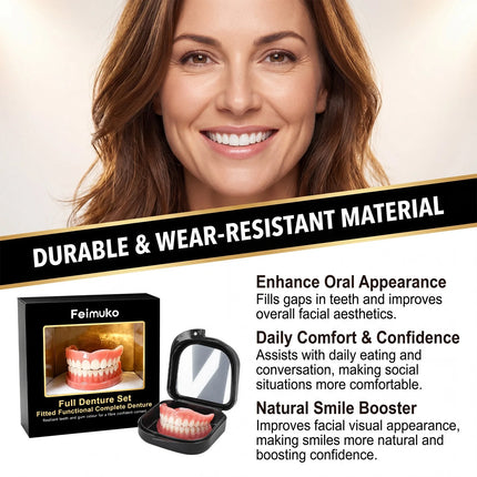 2026 Fresh Release Soft Silicone Upper & Lower Dentures, All-Day Comfort Teeth, Suitable for Seniors & Adults 2026-fresh-release-soft-silicone-upper-lower-dentures-all-day-comfort-teeth-suitable-for-seniors-adults