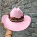 Stylish Handwoven Straw Cowboy Hat - Unisex Summer Sun Protection for 2023