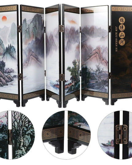 Elegant Chinese-Inspired Folding Room Divider