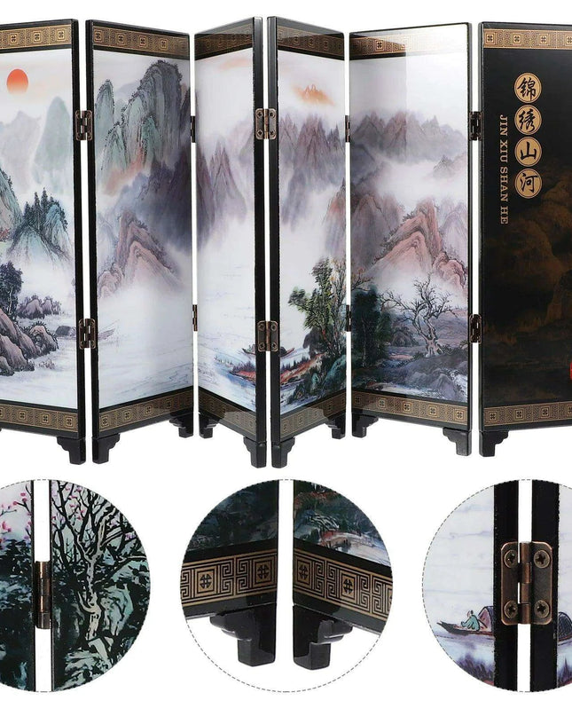 Elegant Chinese-Inspired Folding Room Divider