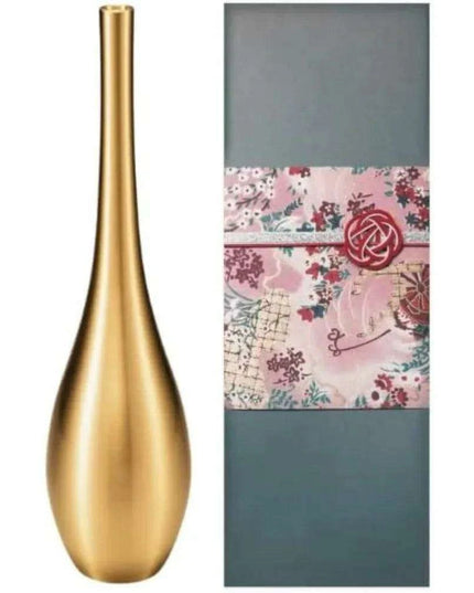 Luxurious Handcrafted Bronze Floral Vase - Timeless Elegance for Home Decor