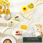 Chic Paddle-Style Wooden Cutting Board - Essential for Every Home Chef