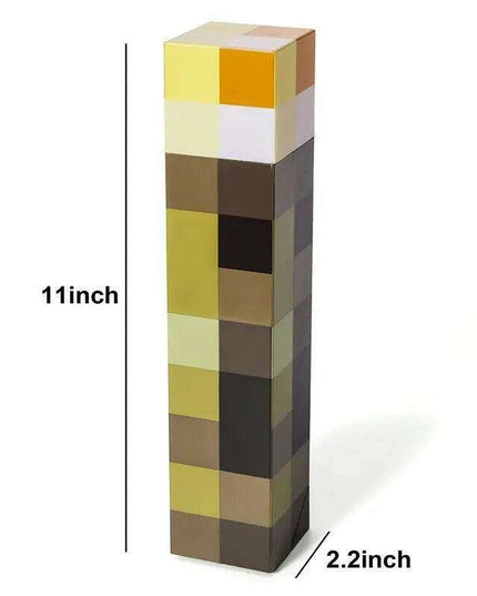 Playful Brownstone Cartoon LED Rechargeable Night Light Torch for Kids - 11-Inch with 4 Color Options