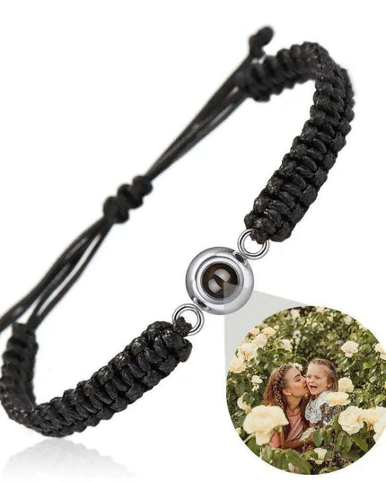 Customizable Braided Rope Memory Projection Bracelets