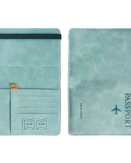 Stylish Genuine Leather RFID Passport Holder for Trendy Travelers