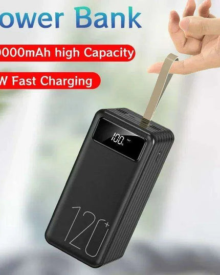 120Ah Mega Power Bank - High-Speed Portable Charger for iPhone & Huawei