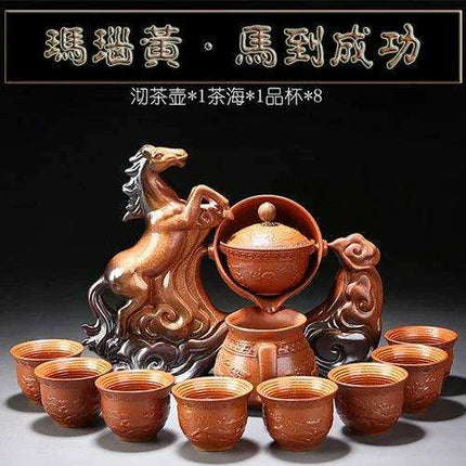 Portable Elegant Gongfu Tea Ceremony Set with Classic Teapot and Infuser