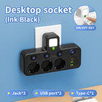 Black - 3 USB Ports