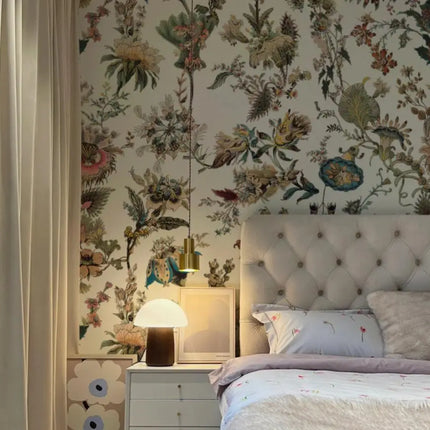 Custom Pink Flower Mural Wallpaper – Personalized 3D Wall Art