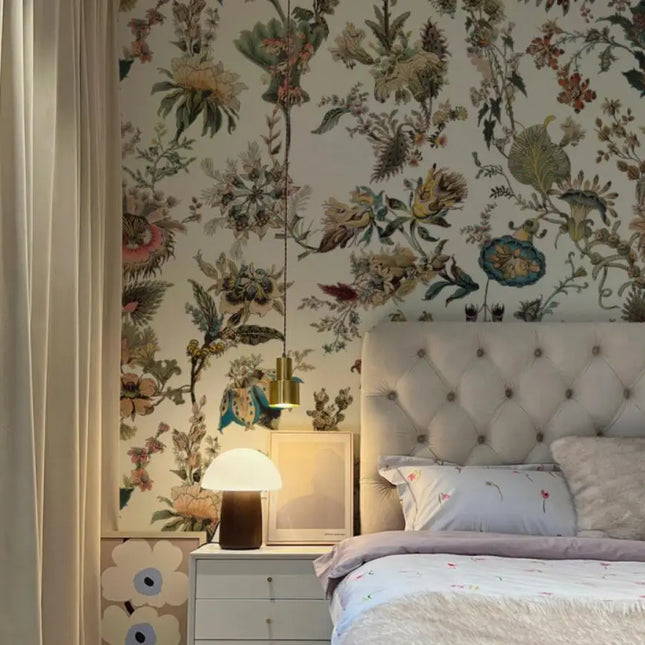 Custom Pink Flower Mural Wallpaper – Personalized 3D Wall Art