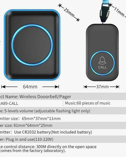 Wireless Emergency SOS Alert System with Caregiver Notification - Dual Alarm for Immediate Support