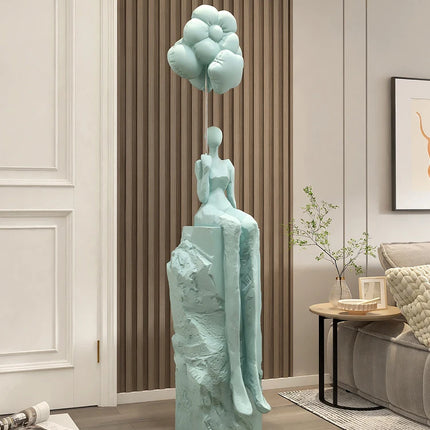 Home Decor Figurines Abstract Statues Art Ornaments Living Room Large