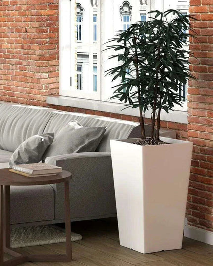 Elegant Duo of Contemporary Outdoor Planters for Stylish Gardening