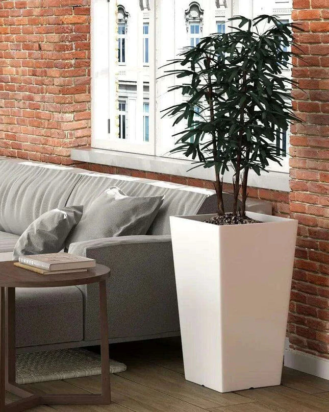 Elegant Duo of Contemporary Outdoor Planters for Stylish Gardening