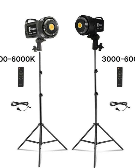 100W LED Photography Studio Lighting Kit with Adjustable Tripod Stand - Dimmable Brightness, 3 Color Modes, High Color Accuracy