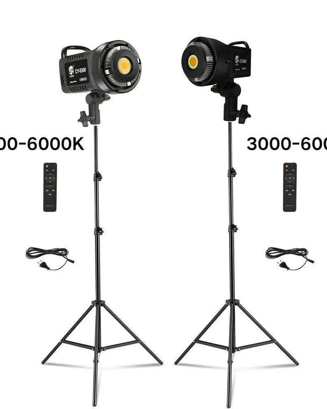 100W LED Photography Studio Lighting Kit with Adjustable Tripod Stand - Dimmable Brightness, 3 Color Modes, High Color Accuracy