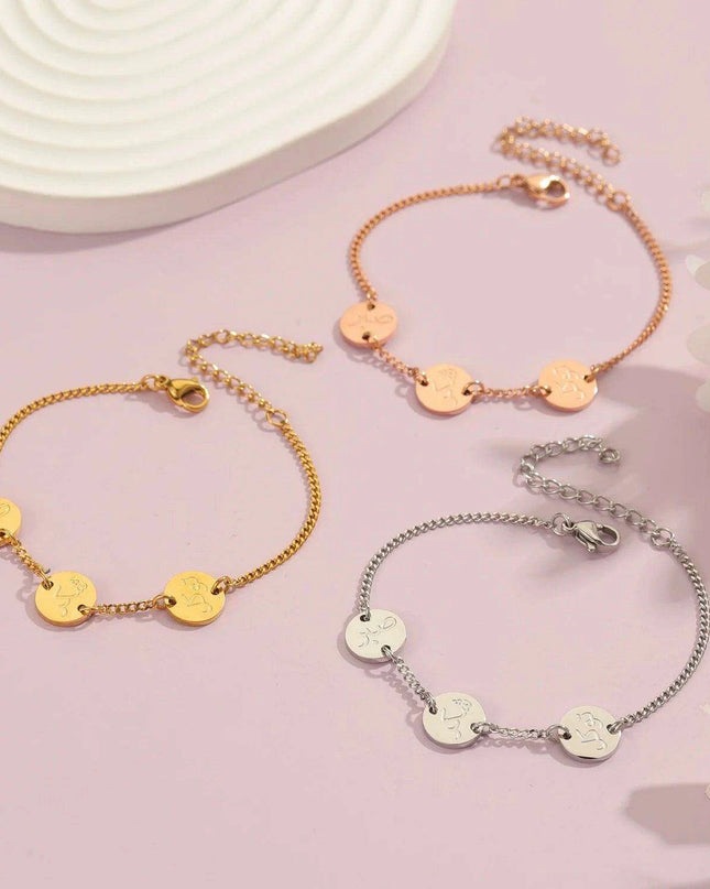 Eid Inspirational Arabic Bracelet - Symbols of Patience, Gratitude & Trust