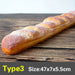 Elegant Artificial French Baguette Home Decor for Kitchen and Display