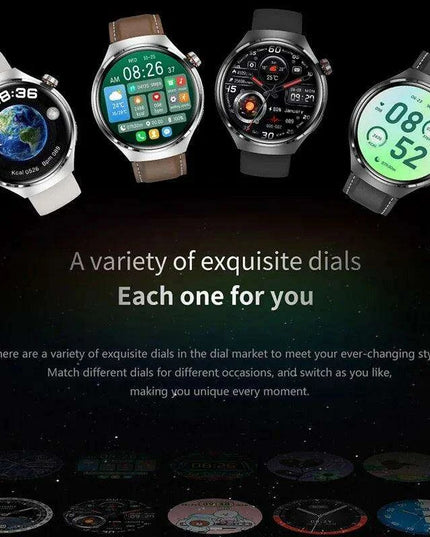 Men's Smart Watch with High-Resolution AMOLED Display and Advanced Health Tracking Features