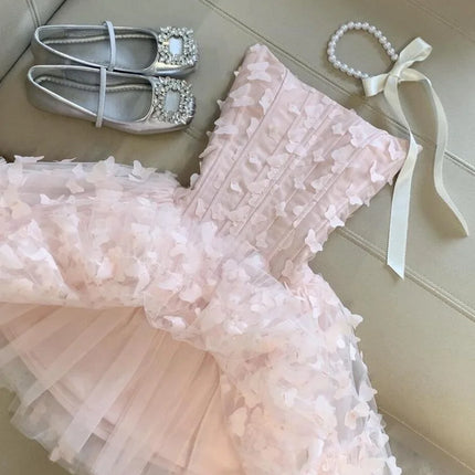 French Pure Desire Style Sexy Tube Top Birthday Party Dress Women's Summer High Waist Temperament Sleeveless Short Dresses french-pure-desire-style-sexy-tube-top-birthday-party-dress-womens-summer-high-waist-temperament-sleeveless-short-dresses