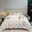 Blue / Queen Size 4pcs / Fitted Bed Sheet