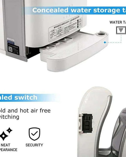 Rapid-Dry 1800W HEPA Commercial Jet Hand Dryer - Ultra-Fast Drying Solution for Restrooms