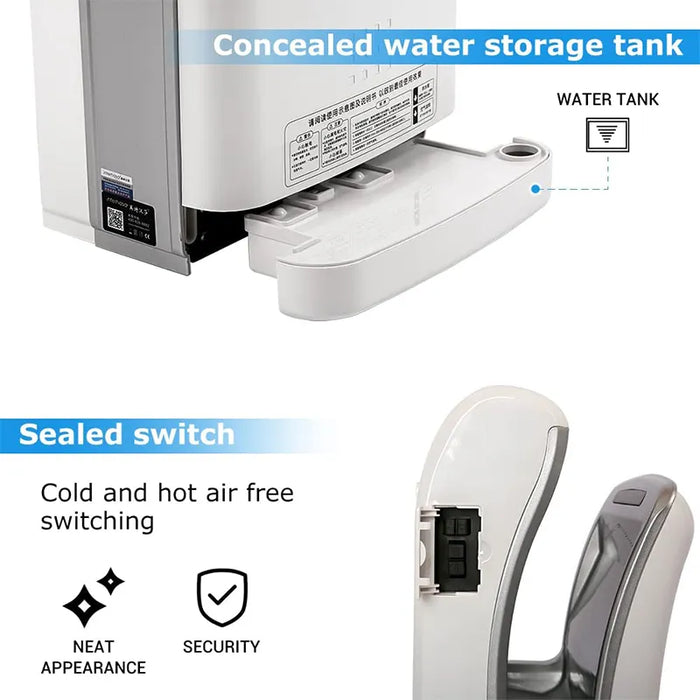 1800W Commercial HEPA Jet Hand Dryer for Fast Drying in Toilets