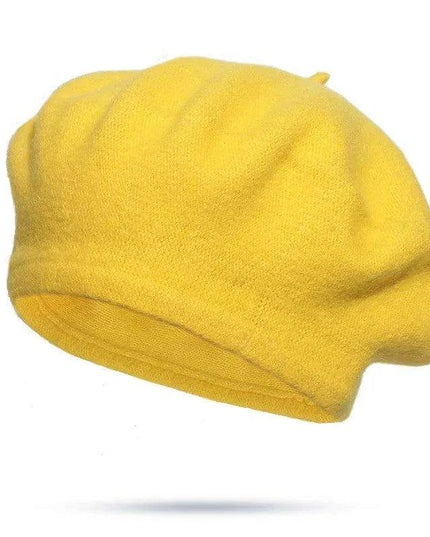 Elegant Wool Beret - Classic Winter Accessory for Women and Teens