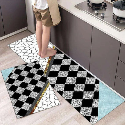 Charming Absorbent Kitchen Rug - Stylish Non-Slip Mat for Safe Living Spaces