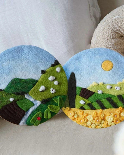 Wool Artistry Felting Kit with Embroidery Frame for Unique Creations