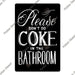 Retro Vintage Metal Bathroom Wall Decor with Quirky Toilet Design