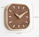 Elegant Black Walnut Table Clock - Modern Scandinavian Design