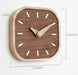 Elegant Black Walnut Wooden Desk Clock - Modern Silent Table Clock