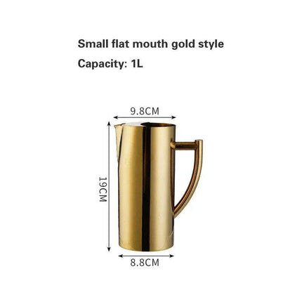 Luxurious Gold-Plated Stainless Steel Beverage Mixing Kettle