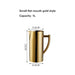 Gold Stainless Steel Beverage Mixing Kettle with Ergonomic Handle