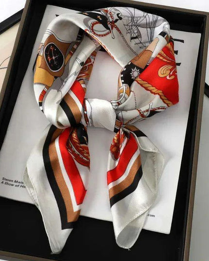 Chic Toddler Elegance: Luxurious 70x70cm Silk Scarf for Ages 6 Months to 4 Years